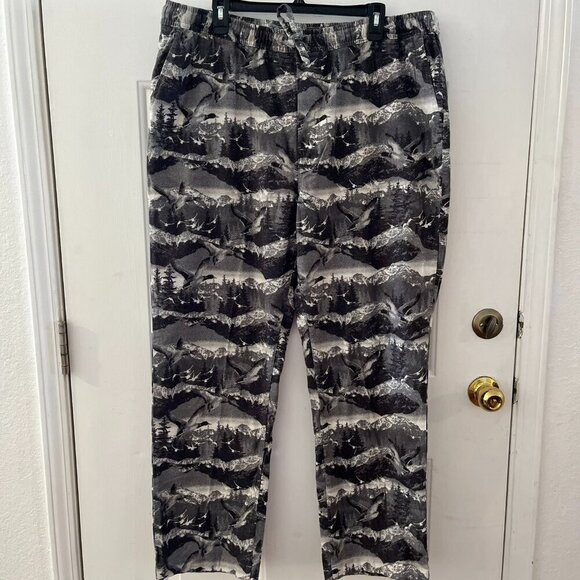 Eddie Bauer Men's Grey Novelty Print Duck Pajama Bottoms Sz XL - Picture 1 of 8